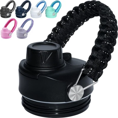 HALOERA Stronger Chug Cap for YETI Rambler Lid - 12 18 26 36 64 oz, Handmade Paracord...