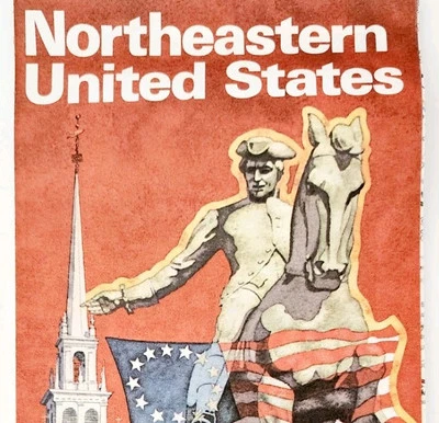 1976 Citgo Road Map Bicentennial Eastern US American Revolution Vintage 13 DWF10 - Image 1 of 4