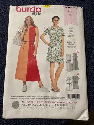 Burda 6419 Sewing pattern Dress and Maxi Dress, Misses Sizes 10-20 UNCUT - Image 1 of 2
