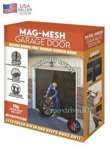 Magnetic Magic Screen Door Mesh Hand-Free Net Mosquito Fly Insect Curtain 9X7 Ft - Picture 1 of 12