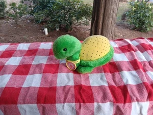 VINTAGE STRAWBERRYSHORTCAKE FRIEND TEA TIME SCHILDKRÖTE GRÜN STOFFTIER PLÜSCHTIER - Bild 1 von 5