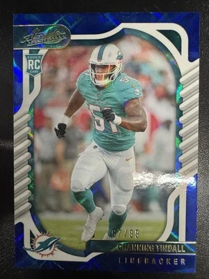 2022 Panini Absolute - Rookies Channing Tindall #152 Blue Diamonds /99 (RC) - Image 1 of 2