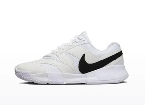 Zapato para mujer Nike Court Lite 4 blanco negro sin tapa - Imagen 1 de 9