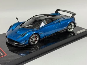 1/18 YY Modell Pagani Huayra BC Coupe in transparent blau auf Carbonbasis AB499 - Bild 1 von 7