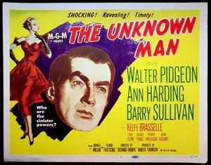The Unknown Man (1951) Original 11x14 Lobby Card | Walter Pidgeon Title Card - Picture 1 of 2