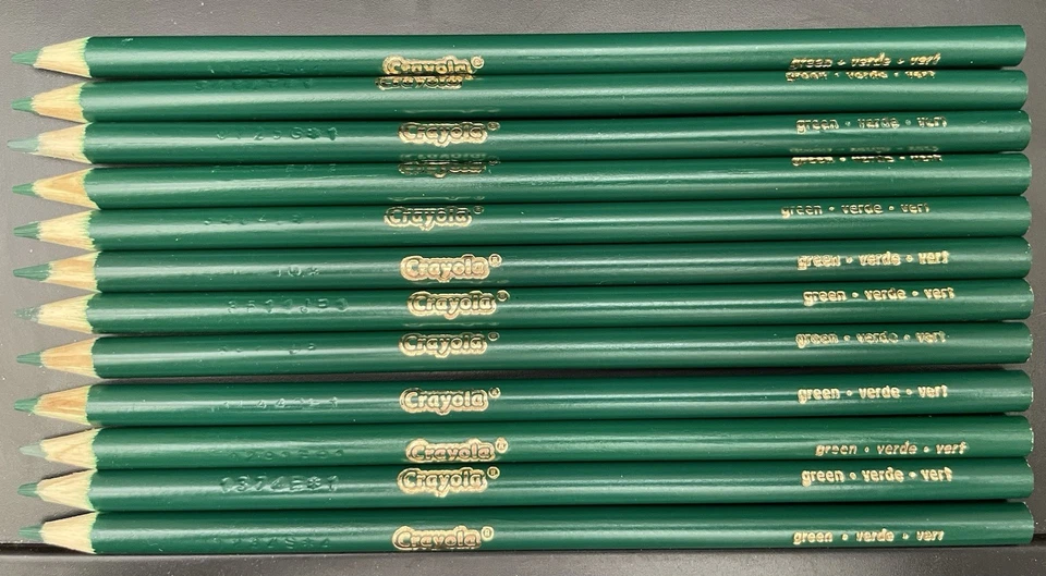12 lápices de colores Crayola 'verde' preafilados, ¡ideales para aula de arte! Foto 1 de 1