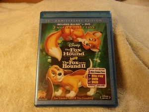 The Fox & the Hound I & II (Blu-ray, DVD, 2011, 3-Disc, 30th Ann.) BRAND NEW!! - Picture 1 of 3