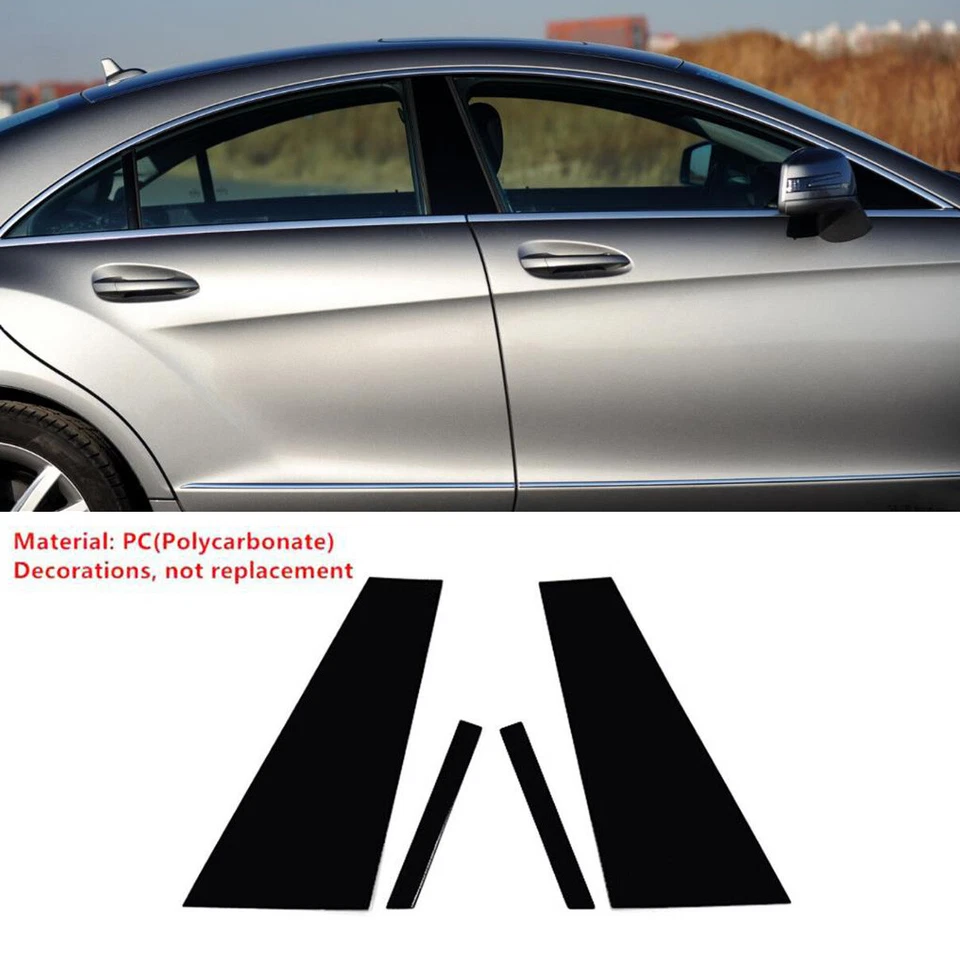 Nuevos postes de pilar moldura de ventana para Mercedes-Benz Clase CLS 2012-2016 Foto 1 de 4