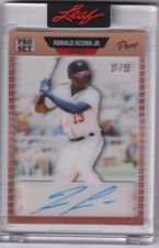 RONALD ACUNA JR 2023 Leaf Pro Set Pure Auto /50 89-RA1 Atlanta Braves