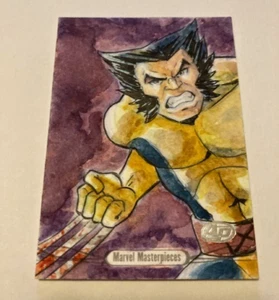 2016 Marvel Masterpieces Sketch Card Wolverine - Thiago Vale - Picture 1 of 3