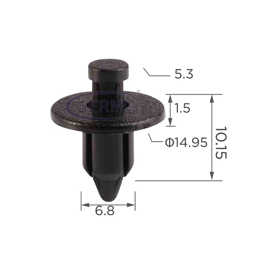 10 x Clip di Fissaggio Rivetto Distanziale per Suzuki Jimmy Swift Vitara 09409073085PK - Immagine 1 di 1