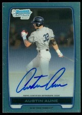 2012 Bowman Chrome Draft Draft Pick Autographs Refractors #AAU Austin Aune Auto
