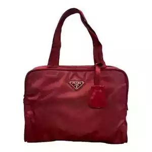 Bolso pequeño Prada para mujer con asa superior Tessuto de nailon rojo - Imagen 1 de 9