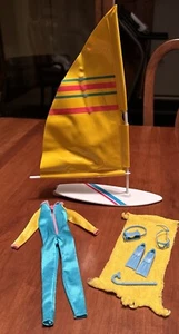 VTG Barbie Water Sports Fashion Playset Windsurfing, Mattel 1984 - Picture 1 of 8