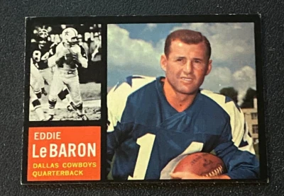 1962 TOPPS FOOTBALL * #38 EDDIE LeBARON  * EX/MT * COWBOYS * - Image 1 of 2