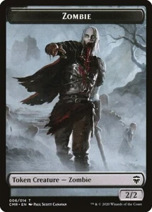 FOIL Zombie Token 10x - Schwarz - Canavan Art - CMR Commander - MTG Magic NM - Bild 1 von 1