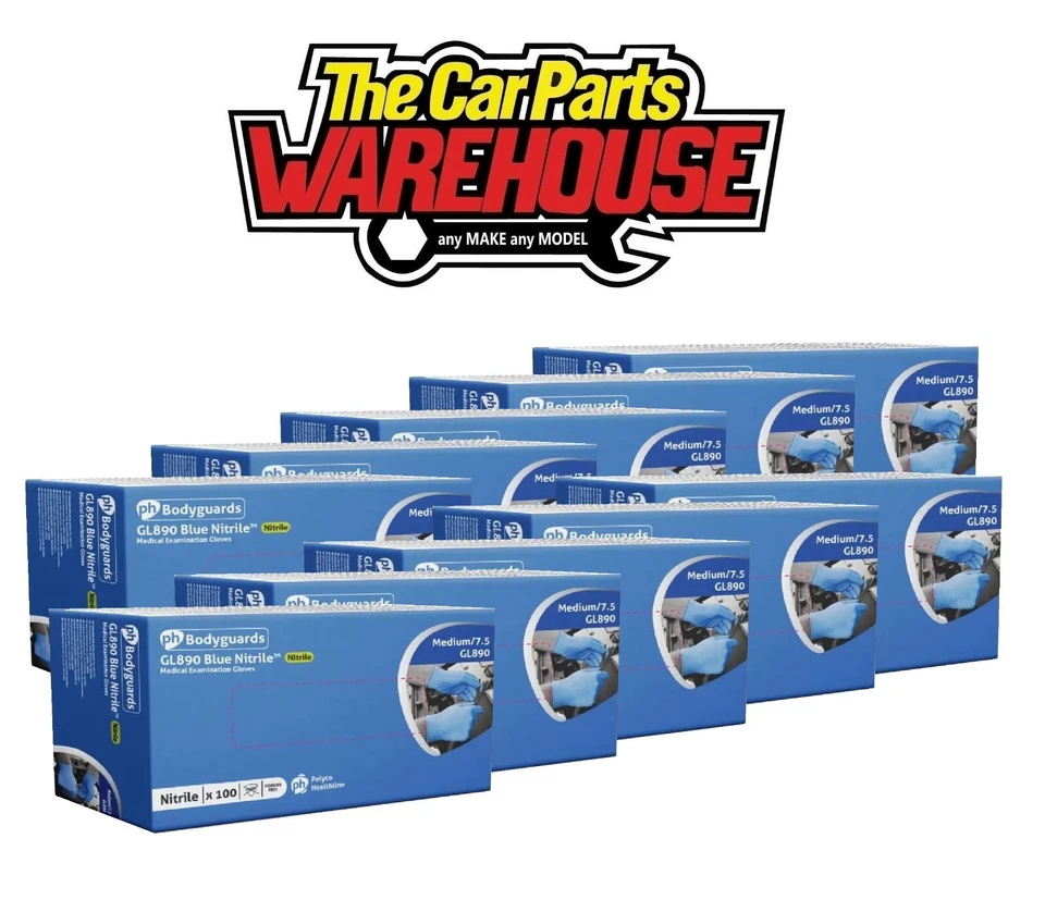 1000 NEW DISPOSABLE LARGE POWDER FREE BODYGUARD NITRILE GLOVES GL8903