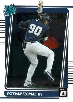 2021 Donruss Optic #76 Estevan Florial New York Yankees Rated Rookie RC - Image 1 of 2