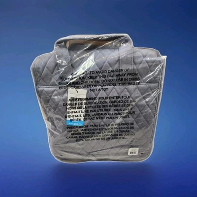 Vera Bradley Grand Organizador Colgante Gris Carbono Microfibra Maquillaje Bolsa Viaje Foto 1 de 3