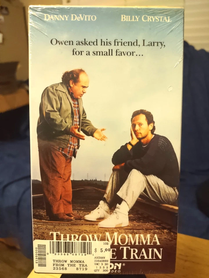 Throw Momma from the Train (VHS 1987 Orion) DeVito  Crystal WATERMARK New Sealed - Image 1 of 4