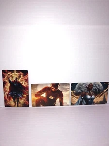 Vibrant Double Sided Metal Art – Collector’s Gift 3 Prints 3 3/8"   x 2  3/16" - Picture 1 of 8