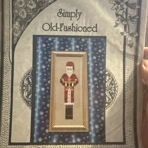 Simply Old-Fashioned Stitched St. Nick III Cross Stitch Pattern Santa Retired - Picture 1 of 6