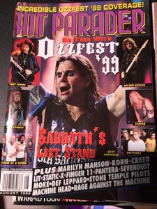 Hit Parader Magazine Aug 1999 OZZY Slayer Black Sabbath Pantera Machine Head - Picture 1 of 2