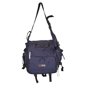 Mambo Messenger Bag Vintage Navy Black Red Laptop Continental Drifters Preloved - Picture 1 of 14
