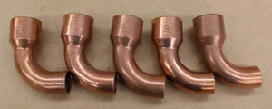 5 Kupfer MUELLER 1 1/4 x 1 90 Grad Winkelverschraubungen - Bild 1 von 5