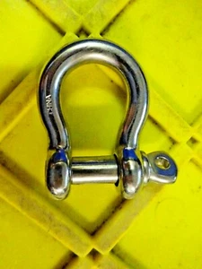 Grillete de arco de aparejo de anclaje de pasador de 1/2" barco marino SS 2850 libras - Imagen 1 de 1