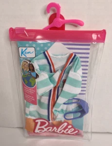 Barbie Ken Complete Looks Striped Cardigan Sweater & Shorts (2021) Mattel Neu - Bild 1 von 2