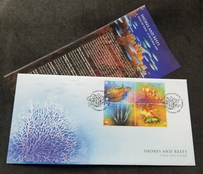 Singapur Costas y arrecifes 2007 vida marina payaso peces tortugas océano de coral (FDC) Foto 1 de 4