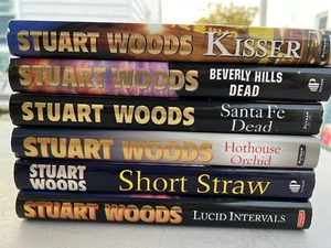Stuart Woods Lot Of 6 Hardcover Books Including “Short Straw” - All Dust Covers - Picture 1 of 8
