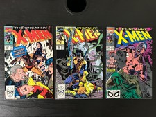 Uncanny X-Men #261, 262 & 263 Harriers Hunt all 3 parts (Marvel 1990) F/VF