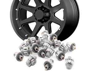 20x Wheel Rivet Nut Lip Replacement Addict Rivet Bdw027-1 Xd Series Silver - Picture 1 of 9