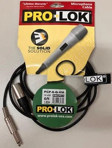 Nuovo cavo PRO-LOK 1/4" TS a XLR Audio InterConnect Studio Stage Pro-Audio - Foto 1 di 3