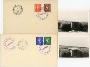 GB 1956 COVERS LOCAL CACHET POSTMARK CRANMERE POOL DARTMOOR STICKLEPATH + PHOTOS - Picture 1 of 2