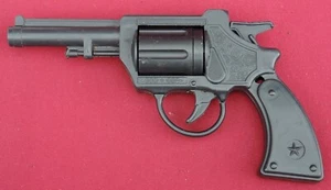Vintage USSR TOY REVOLVER with Communist STARS Old Big Soviet Plastic - Picture 1 of 7