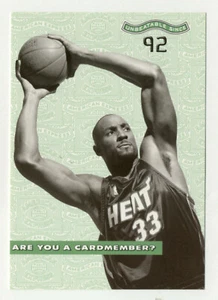 Alonzo Mourning American Express Unused Rack Card Free Card Advertising Postcard - Picture 1 of 2