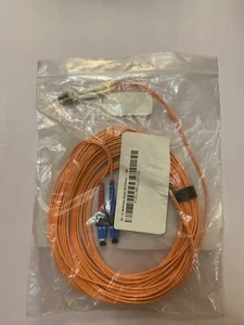 OM1 LC to SC Fiber Optic Patch Cable Multimode Duplex Orange 62.5/125 LC SC 12M - Picture 1 of 4
