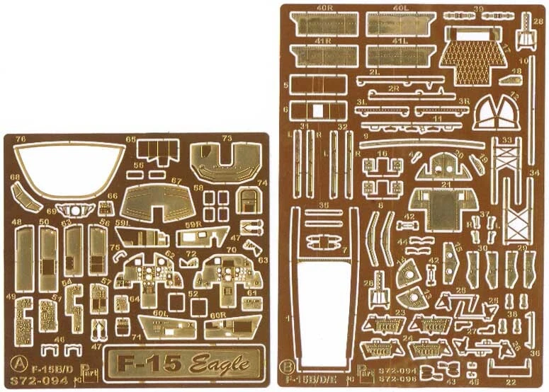 PART PT72094 MDD F-15 B/D EAGLE (ACADEMY-ESCI) SCALA 1:72 - Immagine 1 di 1