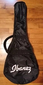 IBANEZ Black Electric Guitar Soft NYLON Gig Bag with Straps 35" L 14" W & 5' W - Picture 1 of 7