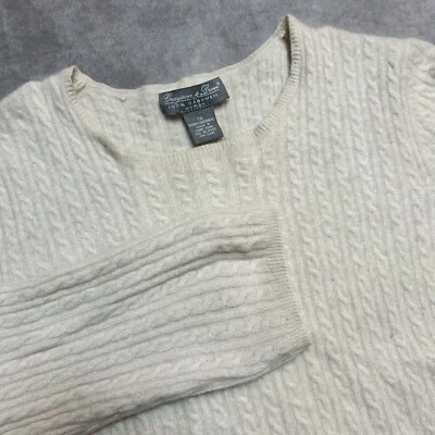 Suéter Grayson & Dunn Crema Mujer Tejido con Cable Cachemira Mangas Largas 1X Foto 1 de 4