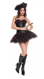Starline Sexy Siete 7 Mares Pirata Halloween Disfraz Nuevo S Pequeño Corsé Falda Sombrero - Imagen 1 de 1