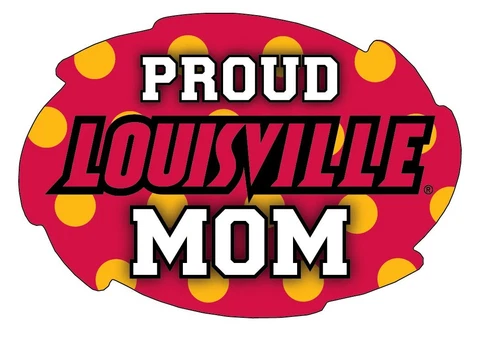 PROUD LOUISVILLE CARDINALS MOM MAGNET-PROUD LOUISVILLE MOM CAR MAGNET Cover