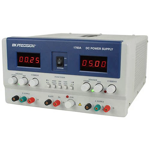 BK Precision 1760A DC Power Supply, (2)30V/2A, (1)4-6.5V/5A, 120VAC - Image 1 of 1