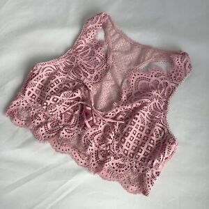 Victoria’s Secret Dream Angels Dusky Pink Lace Mesh Bralette - Size M - BNWT