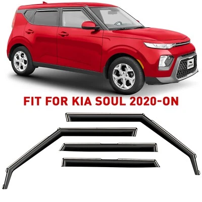 Protectores de lluvia viseras de ventilación para Kia Soul 2020-2025 Foto 1 de 4