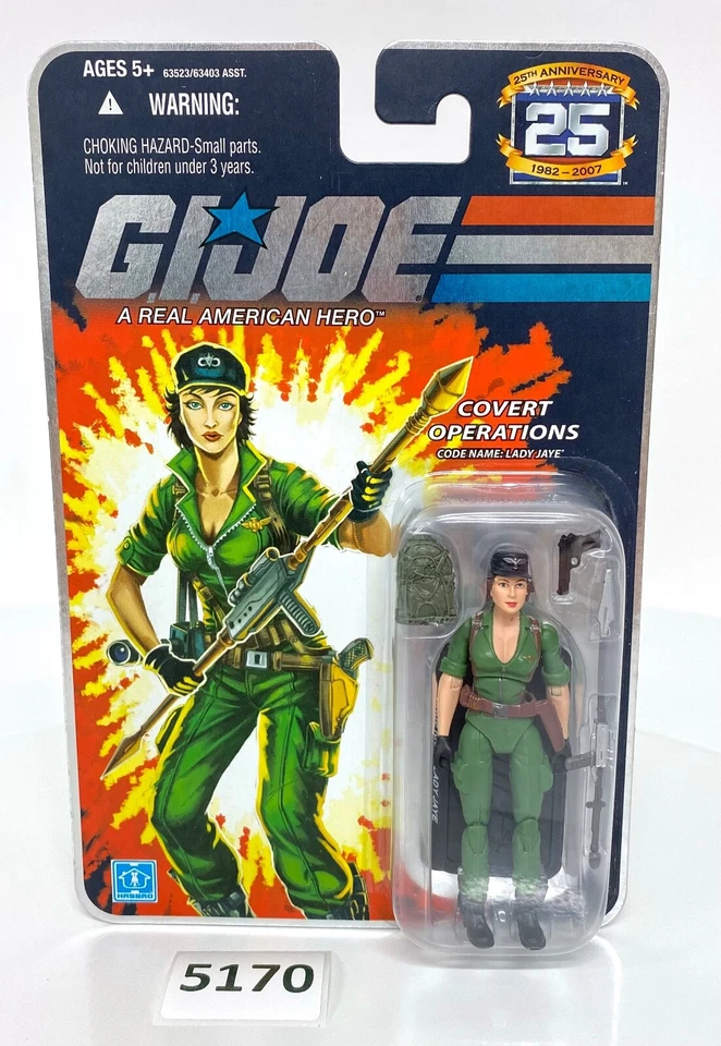 Gi Joe 25th Anniversary Lady Jaye Covert Operations Foil