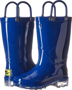 Toddler Light up Rain Boots size 4/5 by Western Chief Blue - Picture 1 of 7